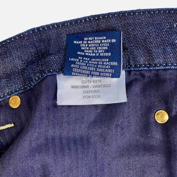 Fidelity Men's Vantage Skinny Slim Stretch Jeans in Oxford Dark Wash, Size 38 - Picture 6 of 6